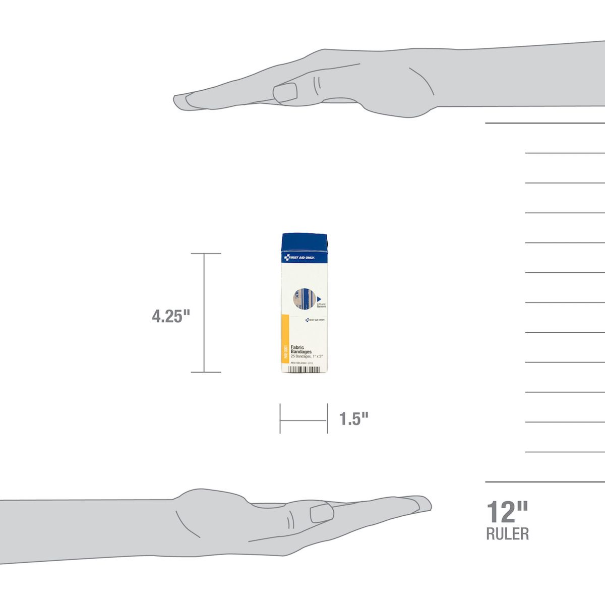 SmartCompliance Refill 1"x3" Fabric Bandages, 25/box