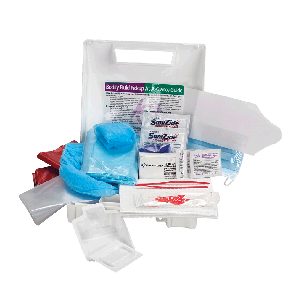 Bloodborne Pathogen Kit, 31 Piece, Plastic