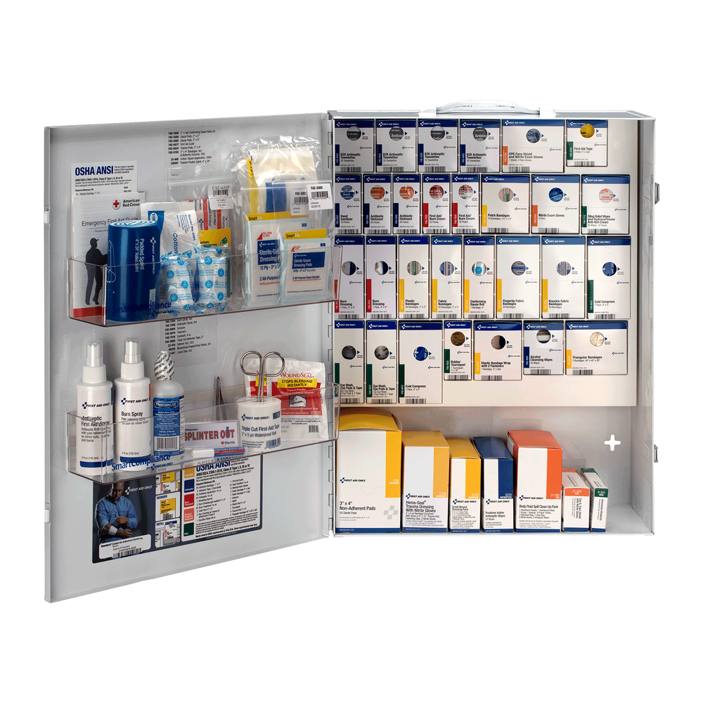 150 Person XL Metal SmartCompliance First Aid Cabinet without Medications