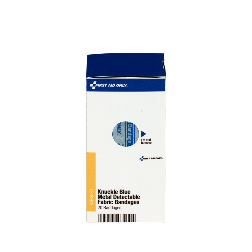 Knuckle Visible Blue Metal Detectable Bandage