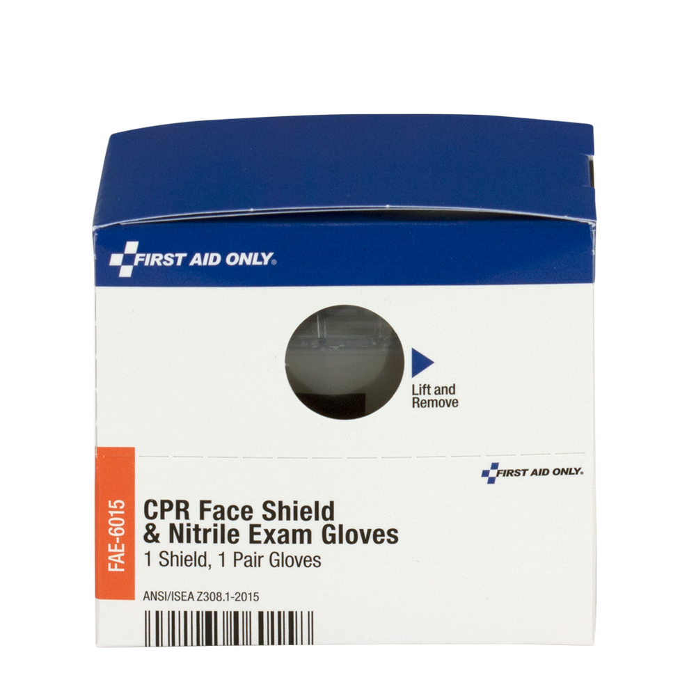 CPR Face Shield and Nitrile Gloves