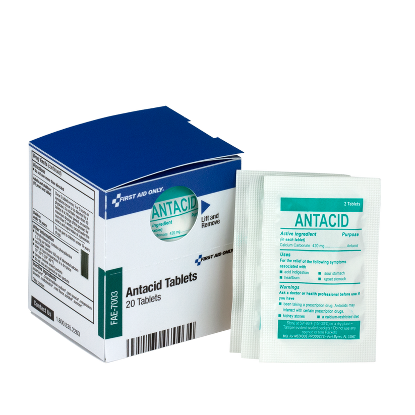 Antacid Tablets US First Aid and Preparedness