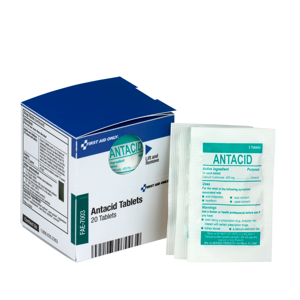 Antacid Tablets US First Aid and Preparedness